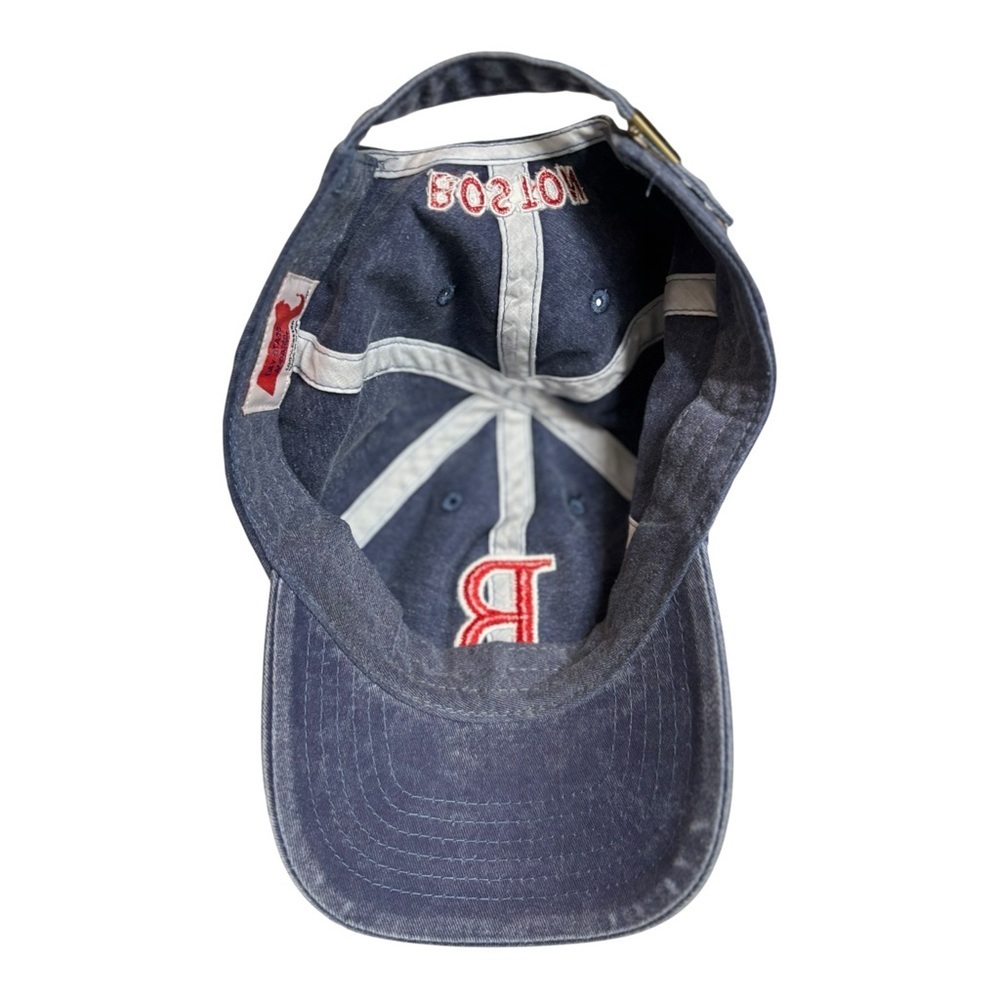 Bay State Apparel Boston Red Sox Baseball Hat Denim Blue Cap Adjustable - Picture 4 of 8